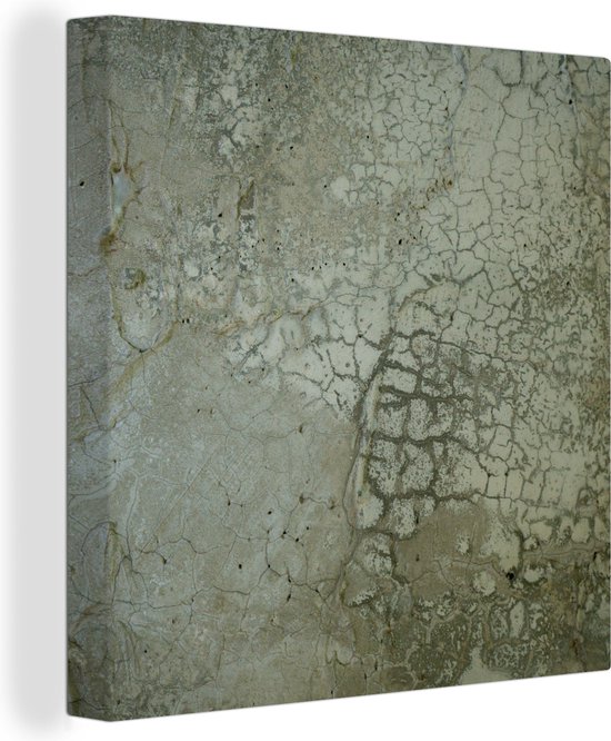 Canvas Schilderij Muur - Groen - Olijf - Aarde - 50x50 cm - Wanddecoratie