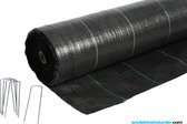 Tissu de carotte 5,25 de large x 28 mètres de long + 150 pièces de broches de tapis de sol gratuites au total 147 M2 Tissu de carotte sur mesure