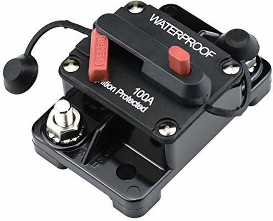Keenso Zekeringautomaat – 12-24V 60A Waterdicht, Resetbare Zekeringhouder Voor Auto & Boot, Vervangt AGU Stijl