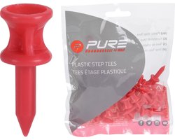 Tee 31 mm - Red - 30 Stuks