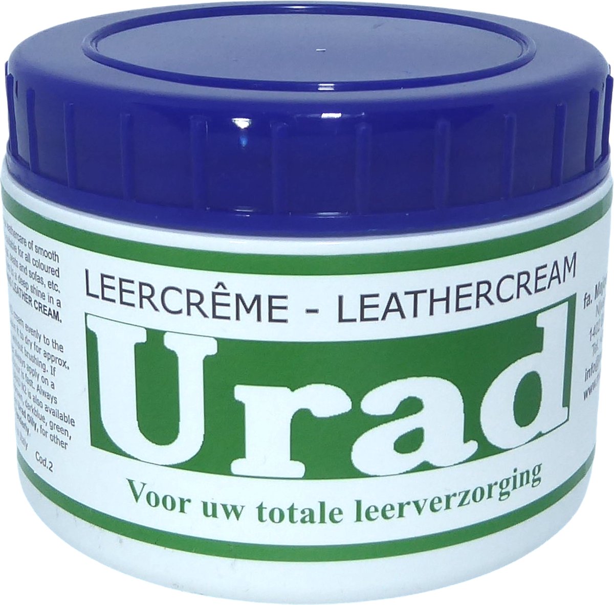 URAD leercreme zelfglanzend - Donkerblauw - 200 gram