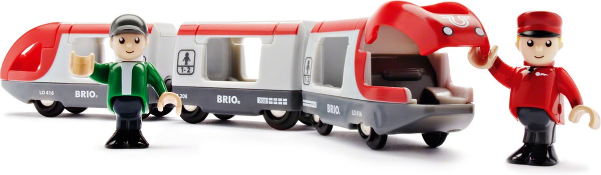 BRIO Rode Passagierstrein - Driedelige trein voor BRIO World - 33505 — afbeelding 5