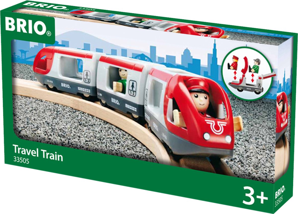 BRIO Rode Passagierstrein - Driedelige trein voor BRIO World - 33505 — afbeelding 4