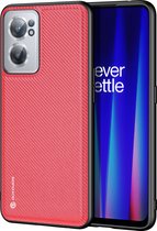 Dux Ducis - Telefoonhoesje geschikt voor de OnePlus Nord 2 CE 5G - Fino Series - Back Cover - Rood