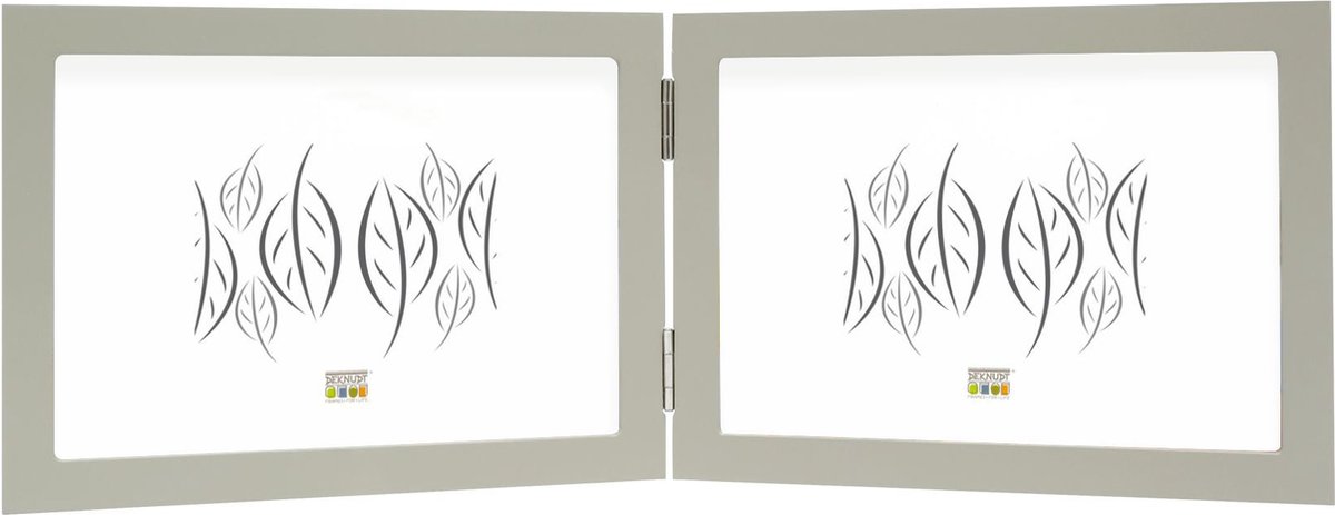 Deknudt Frames fotolijst S68FV7 H2H - grijs - tweeluik - 2x 13x18 cm