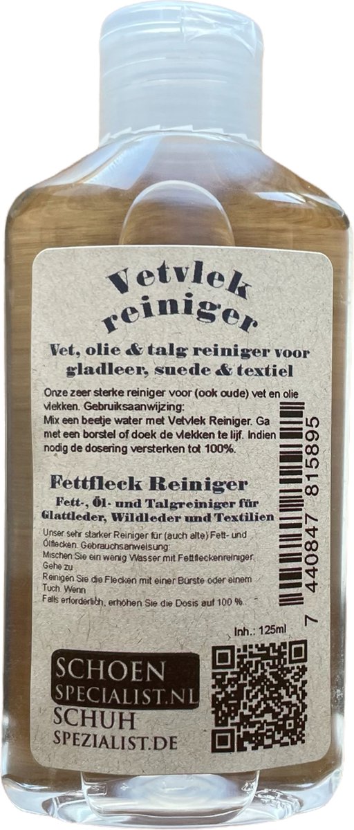 Vetvlek uit online suede