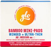 GLO | 16 Bamboo Mini-Pads voor lichter urineverlies | met vleugels en ultradun
