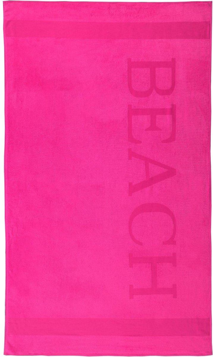 Lucca Beach Strandlaken - 100x200 - Fuchsia