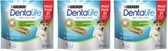 3x Purina Dentalife Daily Oral Care Small Loyalty Pack - Hondensnacks - 345g