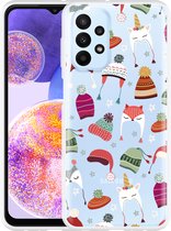 Hoesje Geschikt voor Samsung Galaxy A23 Winter Hats