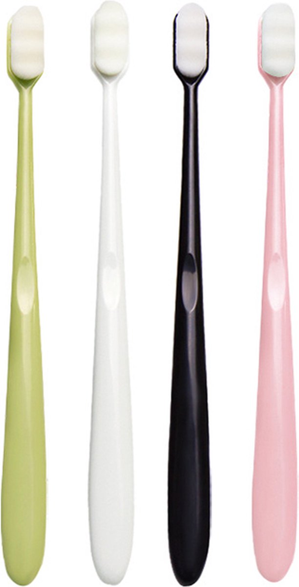 DentPro® Tandenborstel - Ultrafijne en zacht - Zachte tandenborstel - 10.000 haartjes - Gevoelig tandvlees - Soft - Zwart
