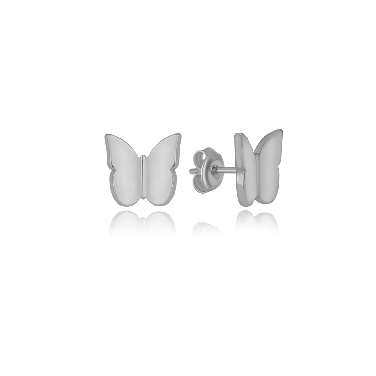 Special Butterflies Oorknoppen Zilver (925 sterling) Oorbel Trendy Minimalistisch Bedel