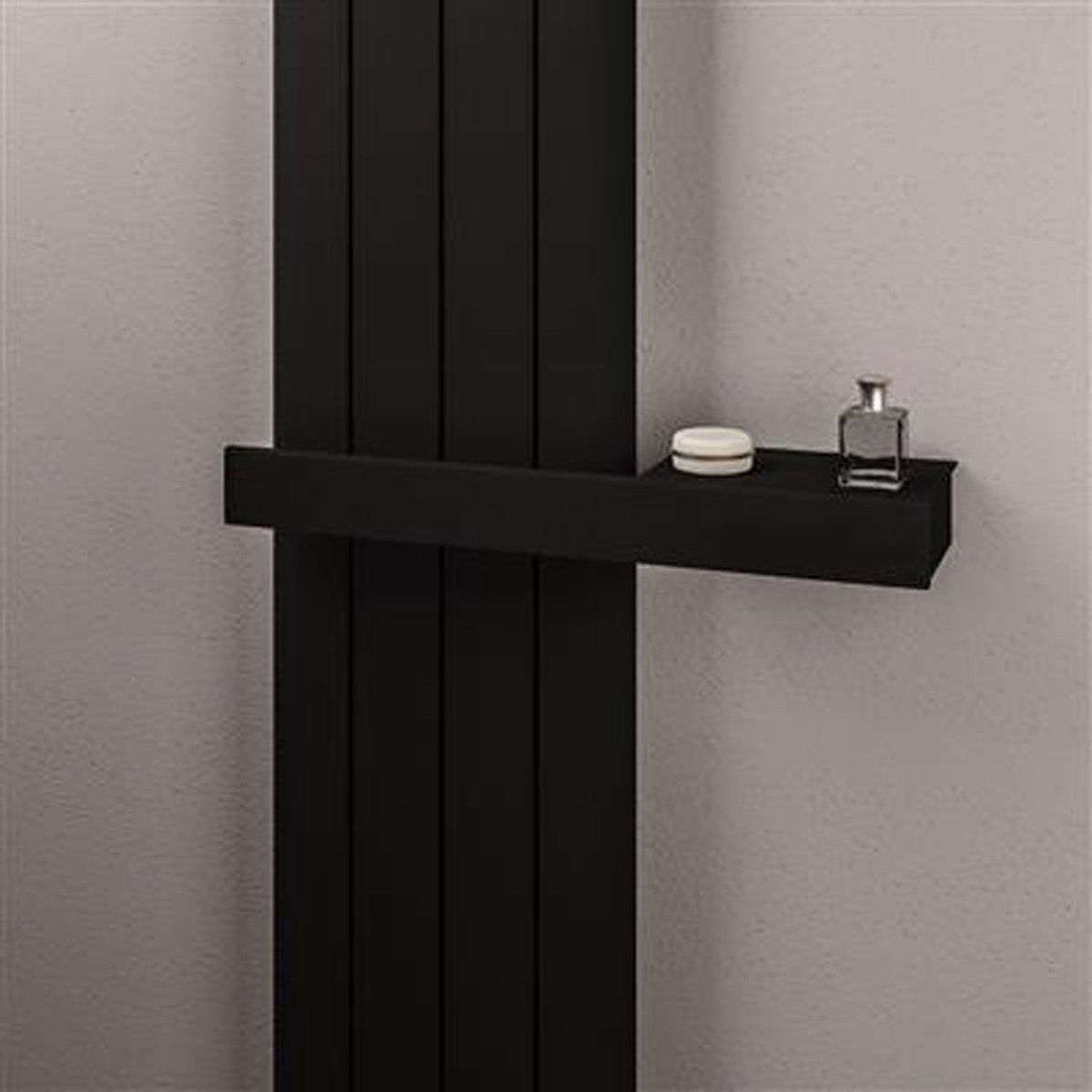 Eastbrook- Multifunctionele handdoekhanger Mat zwart 40cm rechts