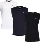 3-Pack Donnay T-shirt zonder mouw (589100) - Sportshirt - Heren - White/Navy/Black - maat 3XL