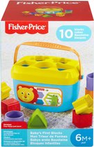 Fisher-Price Baby's Eerste Blokken Vernieuwde Editie - Blokkendoos - 10 Onderdelen