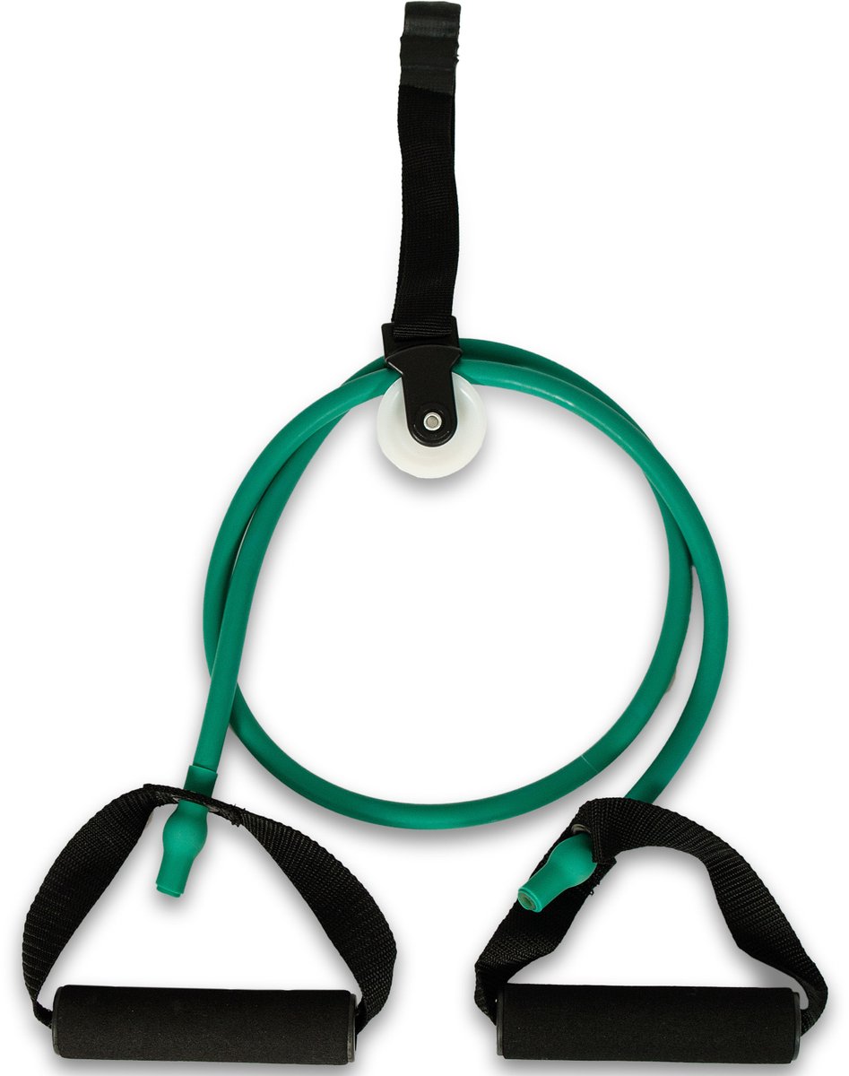 Fitness tube - Zwaar | Groen | Schoudertrainer | Schouder katrol