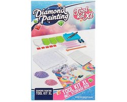 Diamond Painting - Tool Kit XL - Opbergdoos - Daimond Painting Accessoires - 3 Pen - 5x Wax - Accessoirespakket - 13x20cm