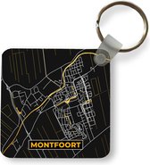 Sleutelhanger - Uitdeelcadeautjes - Stadskaart - Montfoort - Goud - Plattegrond - Kaart - Plastic