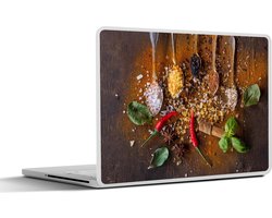 Laptop sticker - 15.6 inch - Lepels - Kruiden - Chilipeper - Specerijen