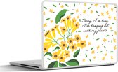 Laptop sticker - 15.6 inch - Spreuken - Quotes - Sorry I'm busy I'm hanging out with my plants - 36x27,5cm - Laptopstickers - Laptop skin - Cover
