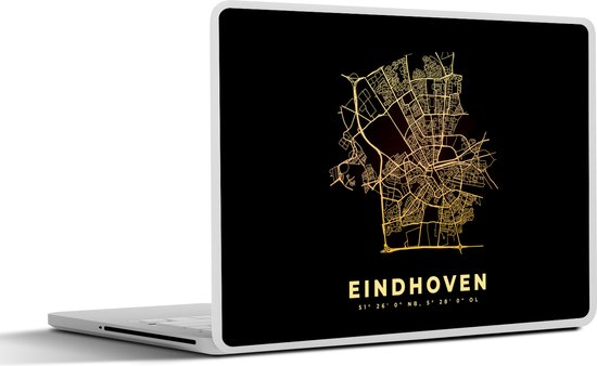 Autocollant pour ordinateur portable - 11,6 pouces - Carte - Plan de la ville - Carte - Eindhoven - Nederland