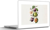Laptop sticker - 11.6 inch - Eten - Fruit - Perzik - 30x21cm - Laptopstickers - Laptop skin - Cover