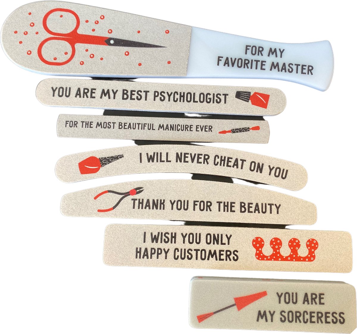 ALTA NAILS Geschenkset van vijlen voor manicure en pedicure “Master number one!”