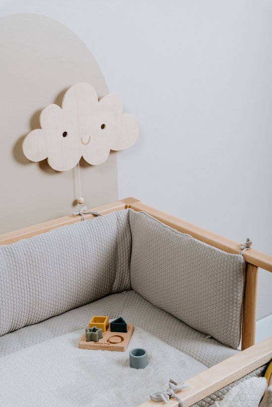 Baby's Only - Houten wandlamp babykamer & kinderkamer - Olifant - Wonder - Bruin - FSC-keurmerk - Duurzame ledverlichting - 25.000 branduren - Eenvoudig aan de muur te bevestigen