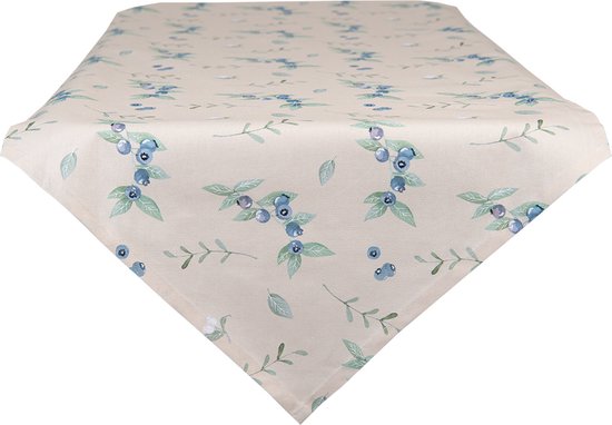 Viscose/Linnen Bloemen Blauw/Oranje kopen? Hoofs Stoffen - Stof, fournituren & meer