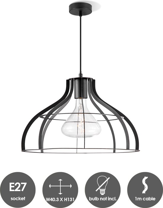 4-lichts hanglamp zwart boven eettafel kopen? Slim gekozen