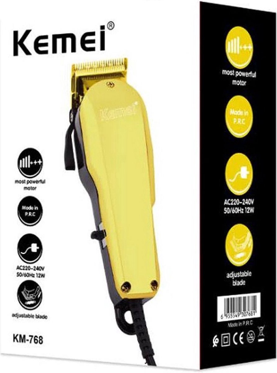 KEMEI KM-768 Krachtige en Professionele Tondeuse / Bekabelt Scheerapparaat