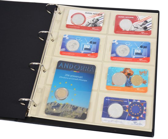 LINDNER 8311SP HARTBERGER Feuilles numismatiques à 20 cases pour 20 étuis numism EUR 23,49