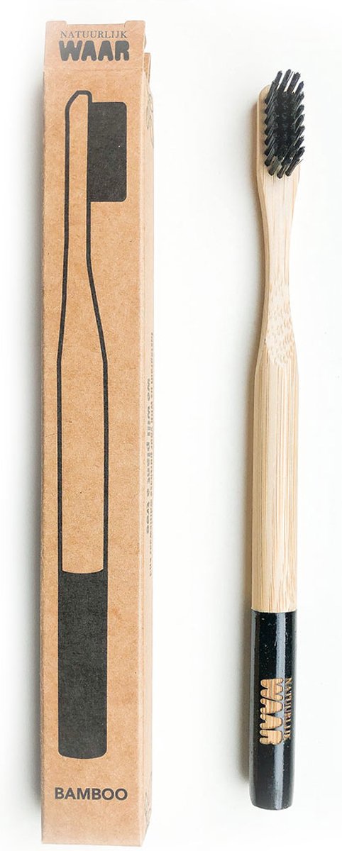 Bamboo tandenborstel - zwart NatuurlijkWAAR