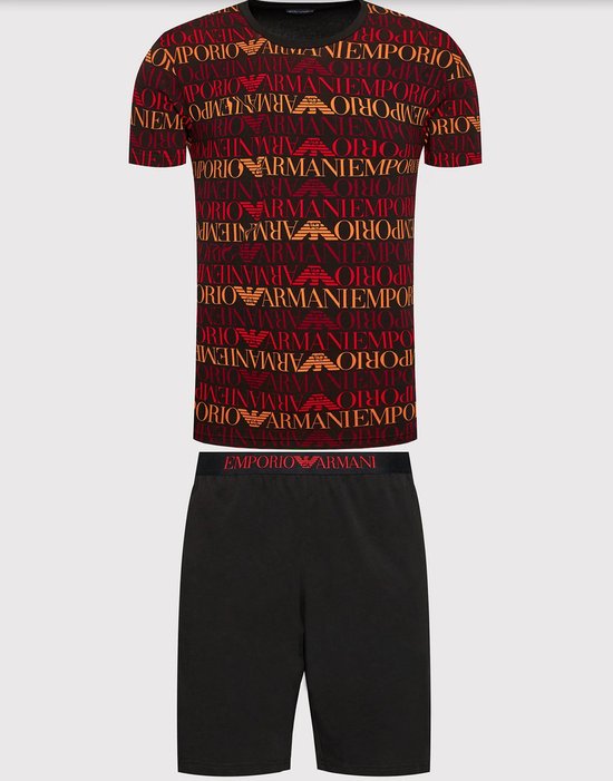 kleurstof Verkoper Uitdrukking Emporio Armani Mania Pyjama heren - Zwart - Maat XL | bol.com