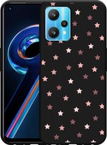 Realme 9 Pro Hoesje Zwart Stars - Designed by Cazy