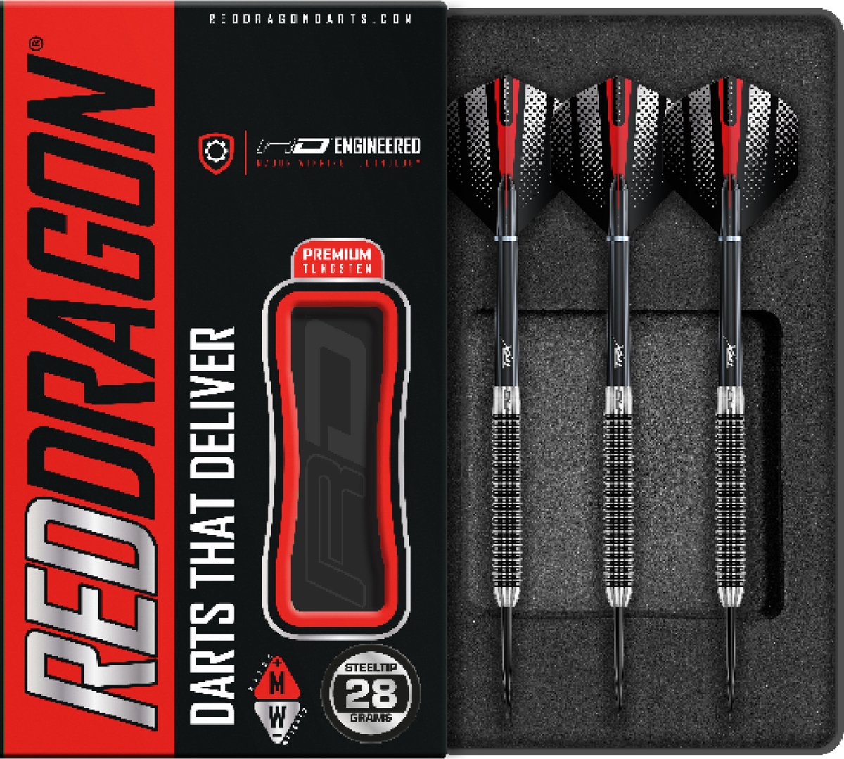 RED DRAGON - Swingfire 1 Flightmaster: Steeltip Tungsten Dartpijlen Professioneel - 28 gram