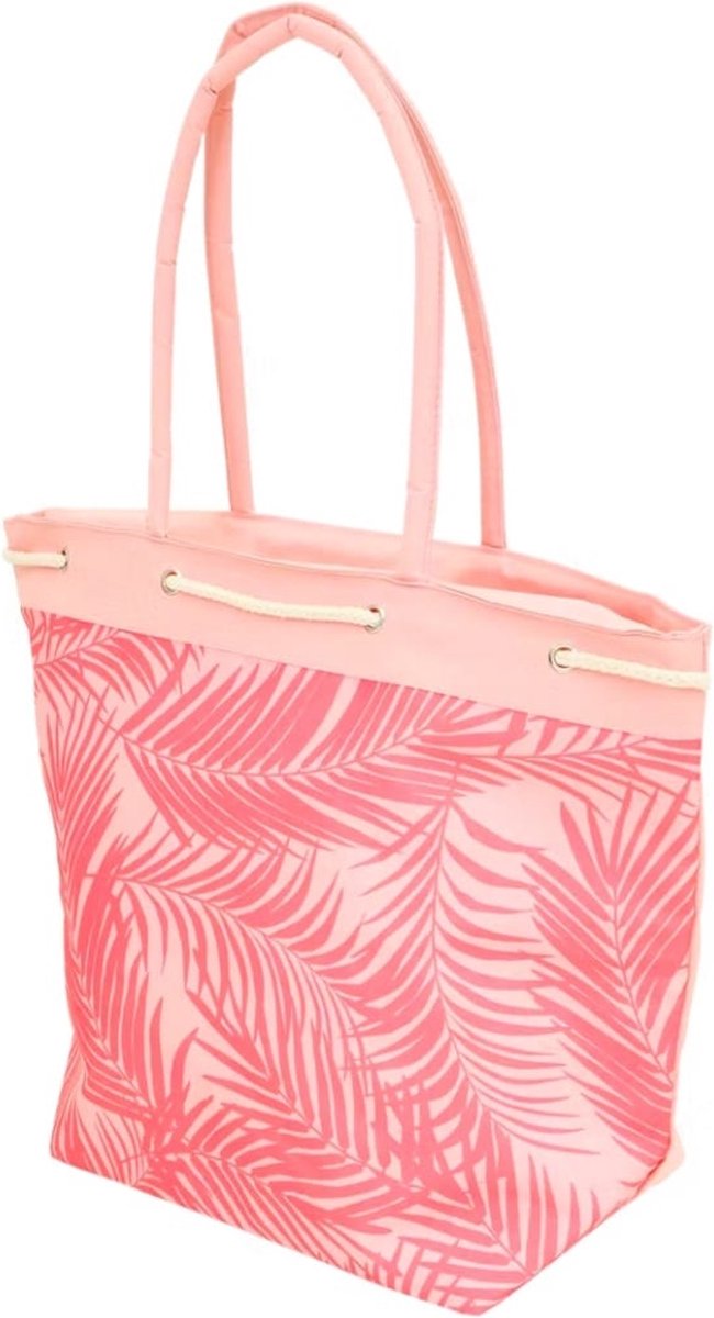 Koeltas Roze 24 ltr. - Cooltas roze - Koel strandtas roze 50 x 20 x 40 cm - Met ritssluiting