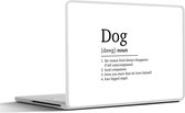 Laptop sticker - 12.3 inch - Dog - Spreuken - Quotes - Hond definitie - Woordenboek - 30x22cm - Laptopstickers - Laptop skin - Cover