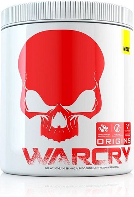 Genius Nutrition WARCRY Origins PreWorkout StrawberryCitrus Flavour