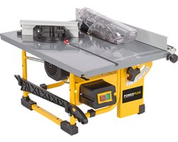 Powerplus elektrische tafelzaag POWX07588 - 800W zaagmachine, Ø200mm - rechte, schuine, versteksneden - 505x373mm tafel - met 1 acc.