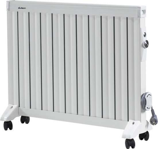 TROTEC olieradiator TRH 27 E - 2.500 W elektrische radiator met 11 lamellen, 3 warmtestanden, traploos instelbare thermostaat en veiligheidsafschakeling