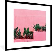 Fotolijst incl. Poster - Planten - Zomer - Verf - 40x40 cm - Posterlijst