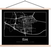 Porte-affiche avec affiche - Affiche scolaire - Ede - Plan de la ville - Carte - Plan d'étage - 40x30 cm - lattes vierges