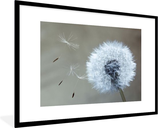 Fotolijst incl. Poster - Paardenbloem - Bloem - Plant - 90x60 cm - Posterlijst