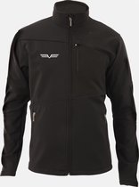 XM Racing - Jas - Heren Soft Shell - Water afstotend - Zachte binnenkant - Voor en achter zakken met rits - Zwart - S