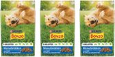 3x Bonzo (Friskies) Droog Adult Menubrokken Kip - Hondenvoer - 3kg