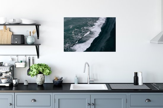 Affiche Water - Plage - Zwart - 90x60 cm