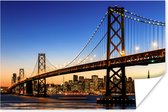 Poster Brug - San Francisco - Skyline - 30x20 cm