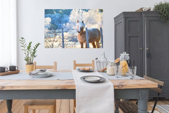 Affiche Cheval - Hiver - Neige - 120x90 cm