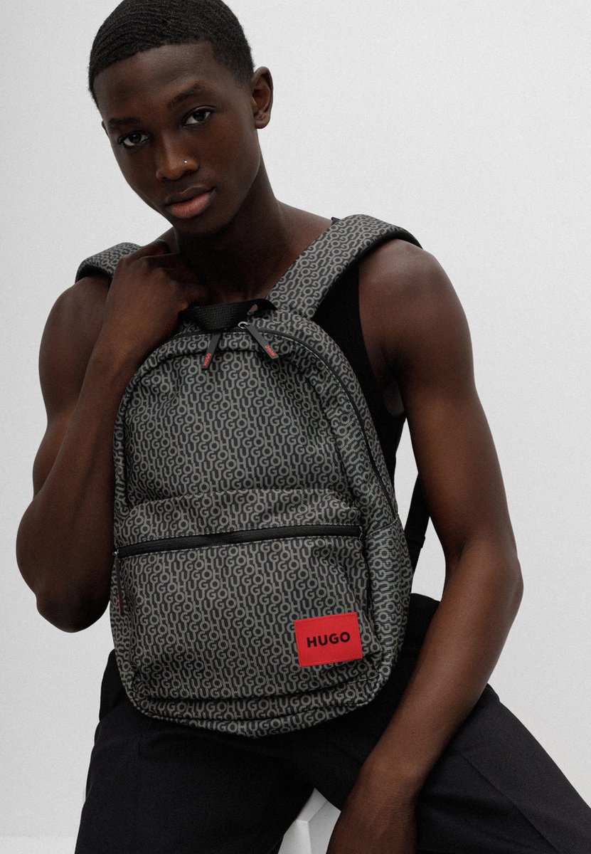 Hugo Boss HUGO Sac ?� dos pour homme Faux cuir;Textile - Zwart | bol.com